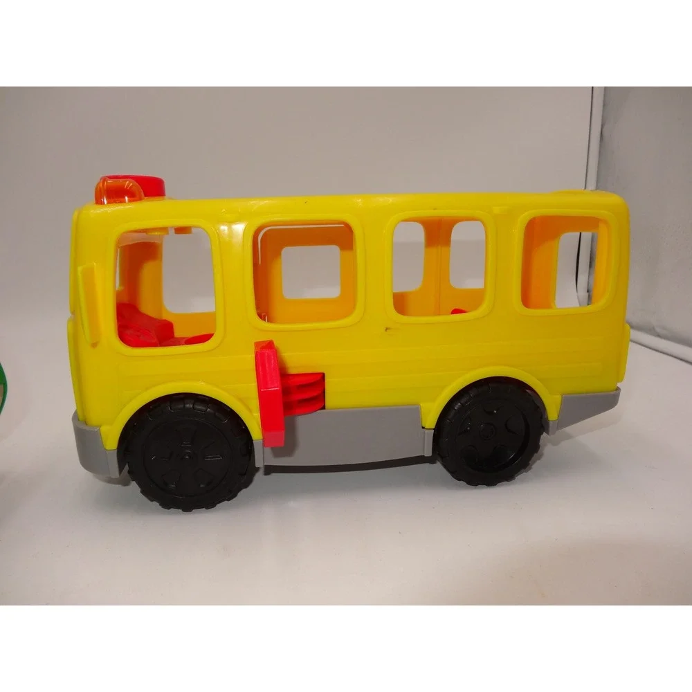 Fisher Price Little People Sit with Me School Bus and Recycling Truck Set